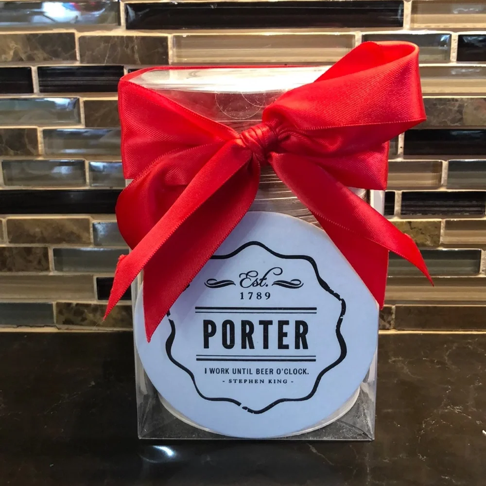 100 Letterpressed BEER theme coasters gift set‎